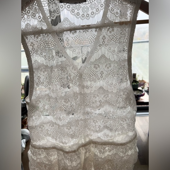 [Free add on item] Vintage delicate ruffled lace top - Picture 6 of 9